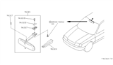 Diagram for 1996 Infiniti G20 Car Mirror - 96321-50J00