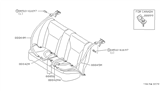 Diagram for 1991 Infiniti G20 Seat Belt - 88845-62J00