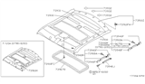 Diagram for 1993 Infiniti G20 Weather Strip - 73967-50J11