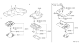 Diagram for 1999 Infiniti QX4 Dome Light - 26410-62J01