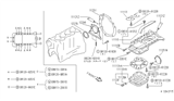 Diagram for Infiniti G20 Oil Pan - 11110-62J05