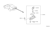 Diagram for 1993 Infiniti G20 Light Socket - 26251-50J00