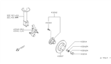 Diagram for 1994 Infiniti G20 Wheel Hub - 43200-50J10