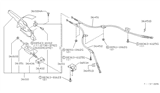 Diagram for 1994 Infiniti G20 Parking Brake Cable - 36402-50J10