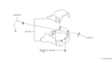 Diagram for Infiniti G20 Steering Column Cover - 48474-62J00