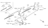 Diagram for 2002 Infiniti QX4 Wiper Pivot - 28842-50J00