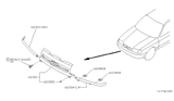 Diagram for 1994 Infiniti G20 Grille - F2310-0J201