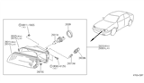 Diagram for 1992 Infiniti G20 Headlight - 26075-62J00