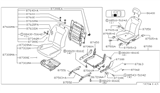 Diagram for 1994 Infiniti G20 Seat Cushion - 87350-62J00