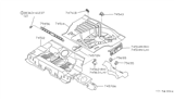 Diagram for 1992 Infiniti G20 Floor Pan - 74514-62J30