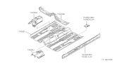 Diagram for Infiniti G20 Floor Pan - 74312-62J30