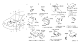 Diagram for 2000 Infiniti G20 Coolant Temperature Sensor - 25080-89907