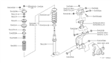 Diagram for 1996 Infiniti G20 Coil Springs - 54010-50J64