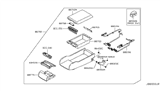 Diagram for 2010 Infiniti M35 Cup Holder - 68430-EH01A