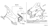 Diagram for Infiniti M45 Fender - G8100-EH1MA