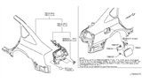 Diagram for Infiniti M35 Fuel Door - 78830-EG000