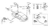 Diagram for Infiniti M45 Door Lock Cylinder - H4660-EG000