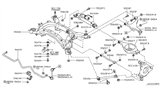 Diagram for 2006 Infiniti M35 Rear Crossmember - 55400-EH30A