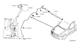 Diagram for Infiniti M45 Windshield Washer Nozzle - 28932-EJ70A