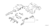 Diagram for 2007 Infiniti M35 Rear Crossmember - 75652-EH110