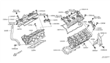 Diagram for Infiniti Cylinder Head Bolts - 11056-AR002
