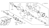 Diagram for 2006 Infiniti M35 Axle Shaft - 39600-EG000