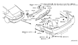 Diagram for 2007 Infiniti M35 Bumper - 85022-EH125