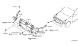 Diagram for 2008 Infiniti M35 Radiator Support - 62520-EJ70A