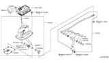 Diagram for Infiniti M35 Automatic Transmission Shifter - 34901-EH100