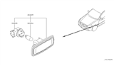 Diagram for Infiniti G35 Side Marker Light - 26160-JK00B