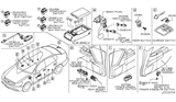 Diagram for 2009 Infiniti M35 Power Window Switch - 25411-EJ70C