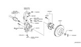 Diagram for Infiniti M35 Wheel Hub - 40202-EG300