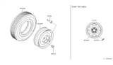 Diagram for 2009 Infiniti M35 Spare Wheel - 40300-CF47B