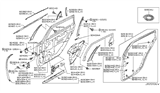 Diagram for 2006 Infiniti M45 Weather Strip - 82830-EG000