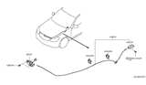 Diagram for 2006 Infiniti M35 Hood Cable - 65621-EH100