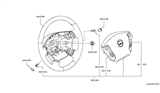 Diagram for Infiniti M45 Steering Wheel - 48430-EJ70B
