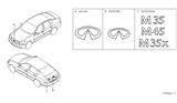 Diagram for 2006 Infiniti M45 Emblem - 62890-EH100