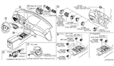 Diagram for Infiniti Ignition Switch - 25150-EH100