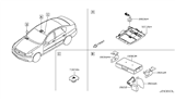 Diagram for 2008 Infiniti M45 Antenna - 28201-EJ70B