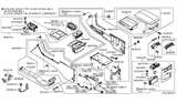 Diagram for Infiniti M45 Cup Holder - 68430-EH10B