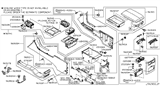 Diagram for Infiniti M35 Armrest - 96920-EH30B