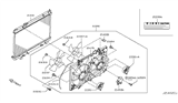 Diagram for 2008 Infiniti M35 Fan Shroud - 21483-EJ70A