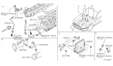 Diagram for 2007 Infiniti G35 Knock Sensor - 22060-JK20A