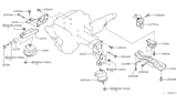 Diagram for Infiniti Transmission Mount - 11320-EG800