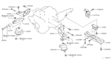 Diagram for 2016 Infiniti QX50 Transmission Mount - 11320-EG800