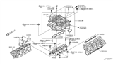 Diagram for Infiniti Intake Manifold Gasket - 14032-AM600