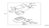Diagram for Infiniti M35 Armrest - 88702-EG60A