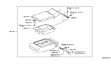 Diagram for 2009 Infiniti M45 Armrest - 88702-EG70A