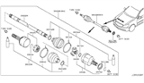 Diagram for 2008 Infiniti M45 Axle Shaft - 39100-EG000