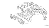 Diagram for 2010 Infiniti M35 Floor Pan - 74512-AM639